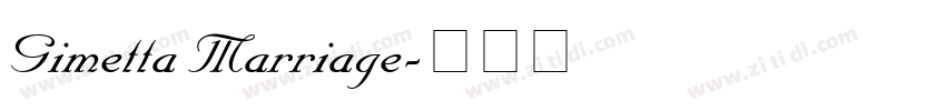 Gimetta Marriage字体转换